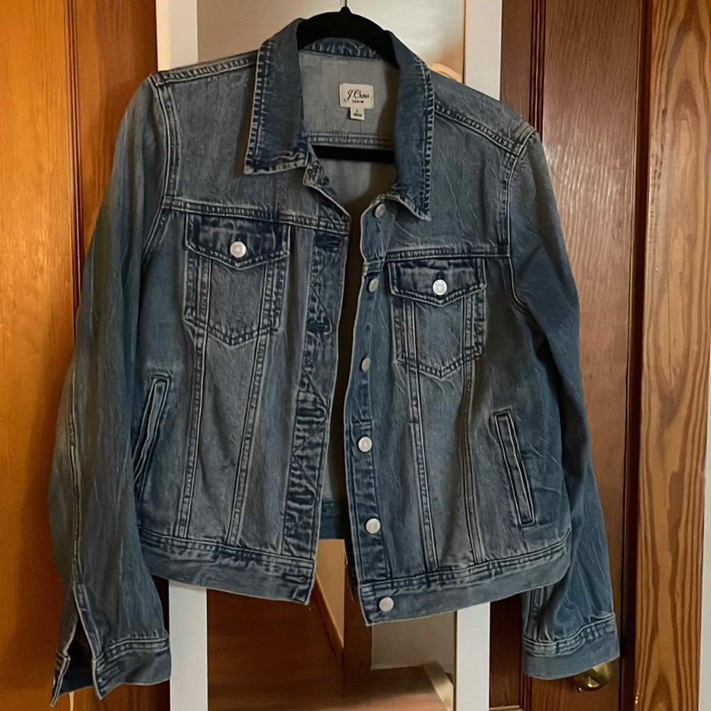 J CREW Denim Jacket Large